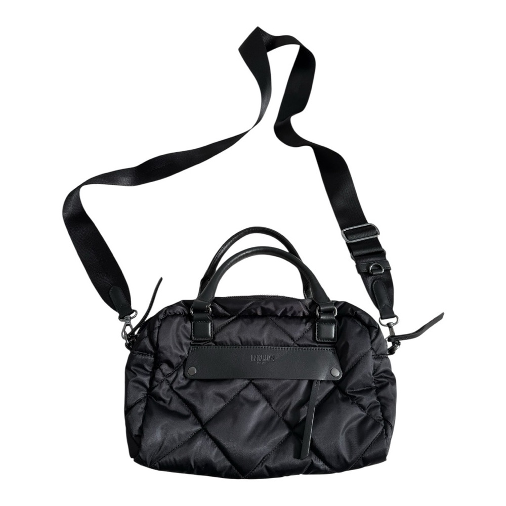 MZ Wallace Black Quilted Madison Satchel